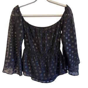 NWT express off the shoulder flare top size xs